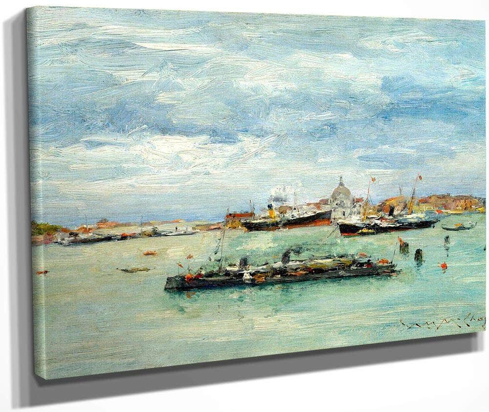 Gray Day On The Lagoon By Chase William Merritt Fine Art Print