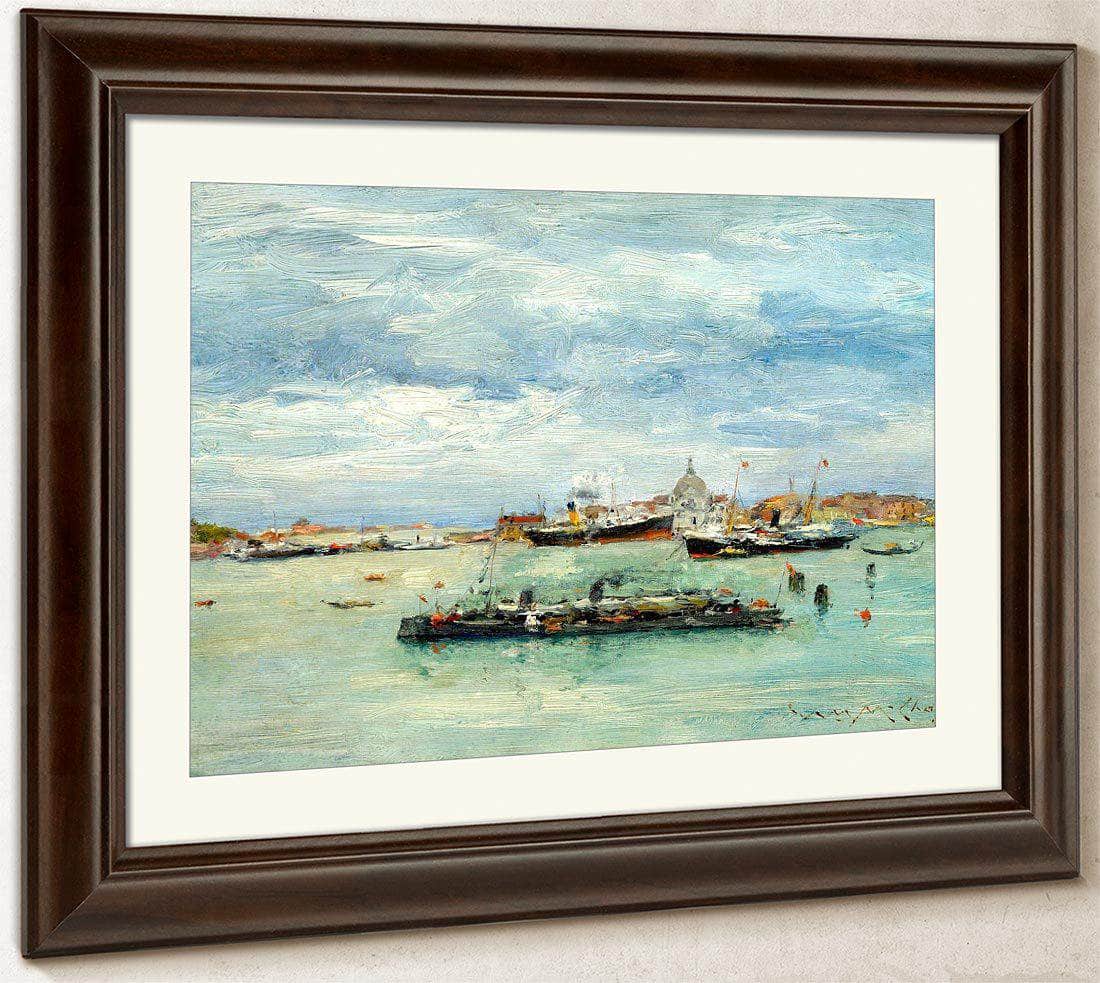 Gray Day On The Lagoon By Chase William Merritt Fine Art Print