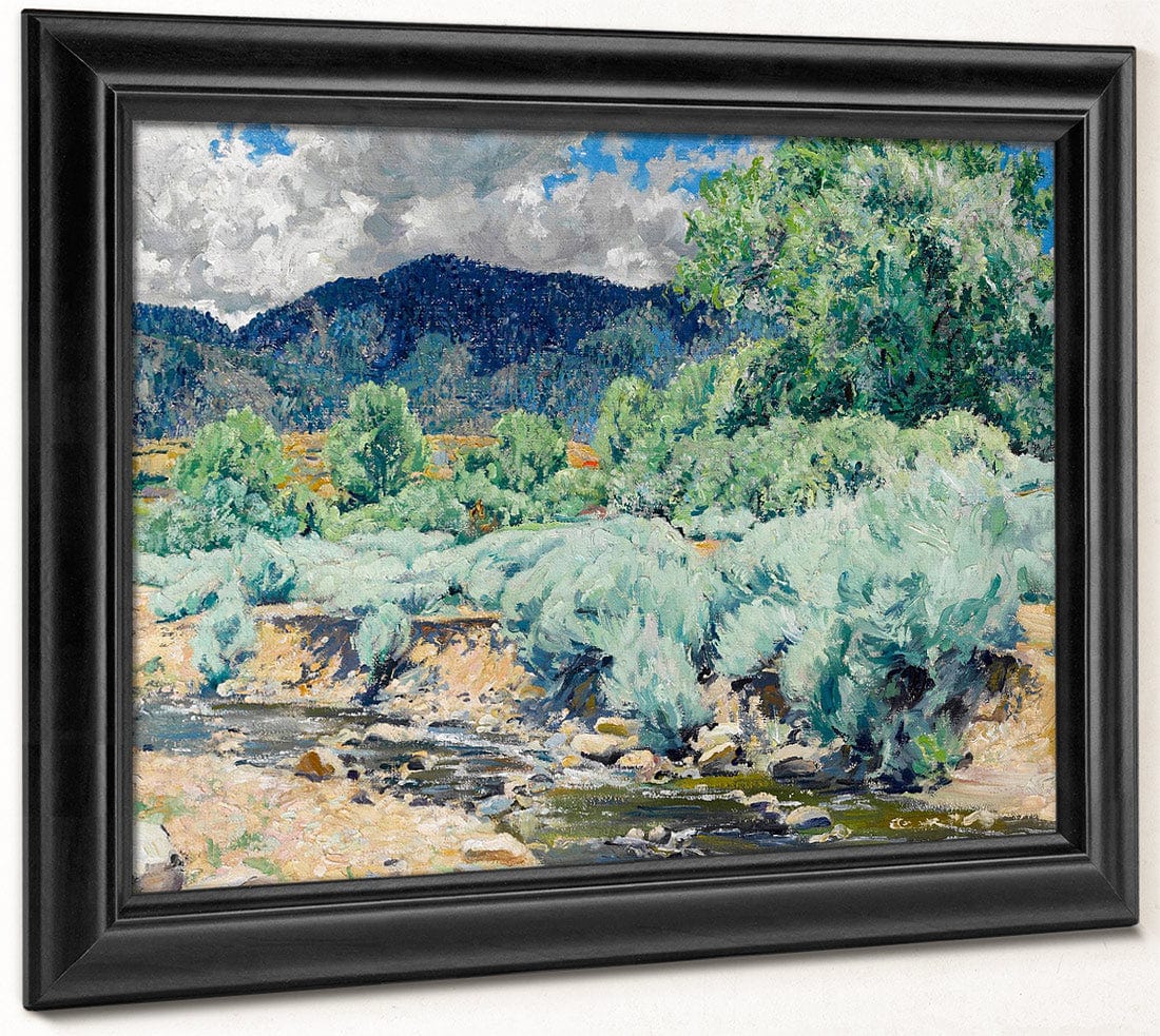 Greasewood, Santa Fe River By Walter Ufer Fine Art Print