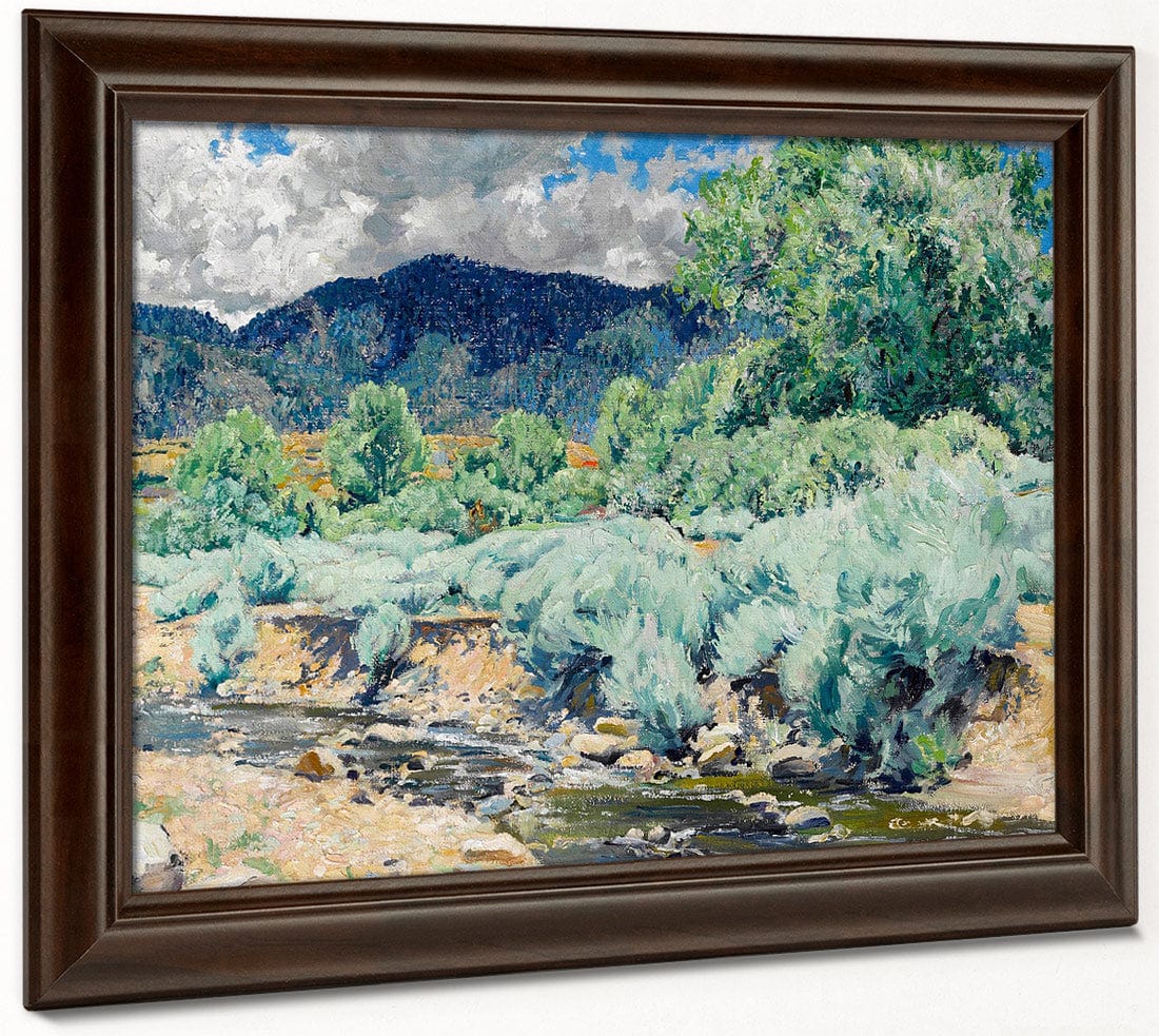 Greasewood, Santa Fe River By Walter Ufer Fine Art Print