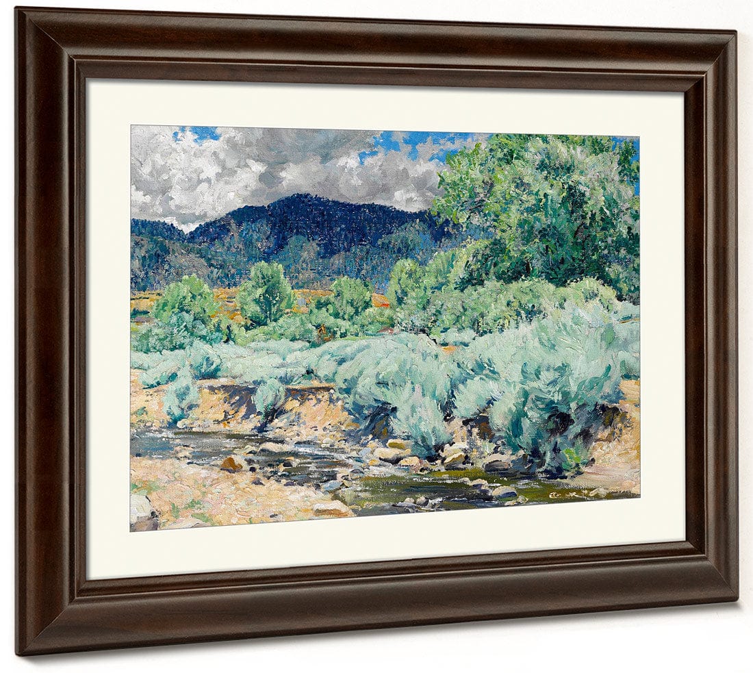 Greasewood, Santa Fe River By Walter Ufer Fine Art Print