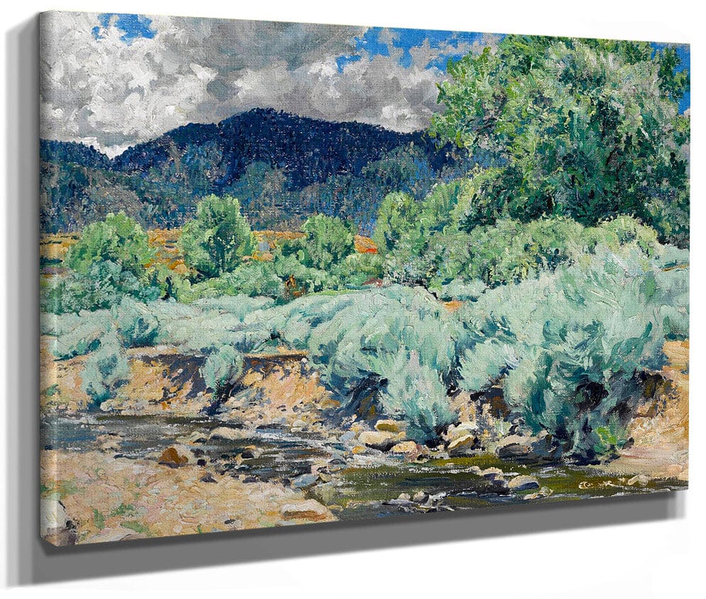 Greasewood, Santa Fe River By Walter Ufer Fine Art Print