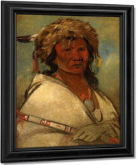 Great Hero, A Chief By George Catlin Fine Art Print