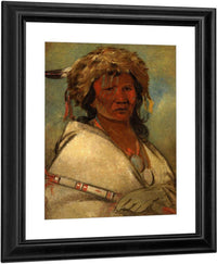 Great Hero, A Chief By George Catlin Fine Art Print