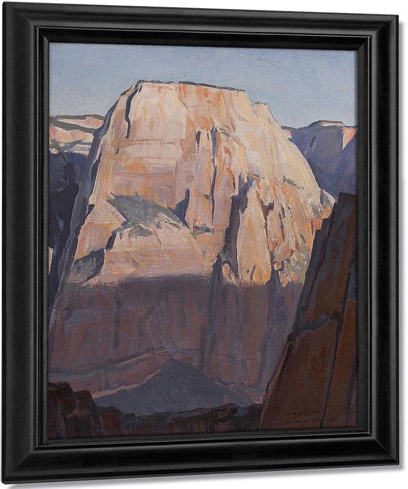 Great White Throne Zion Canyon Utah 1933 By Maynard Dixon Fine Art Print