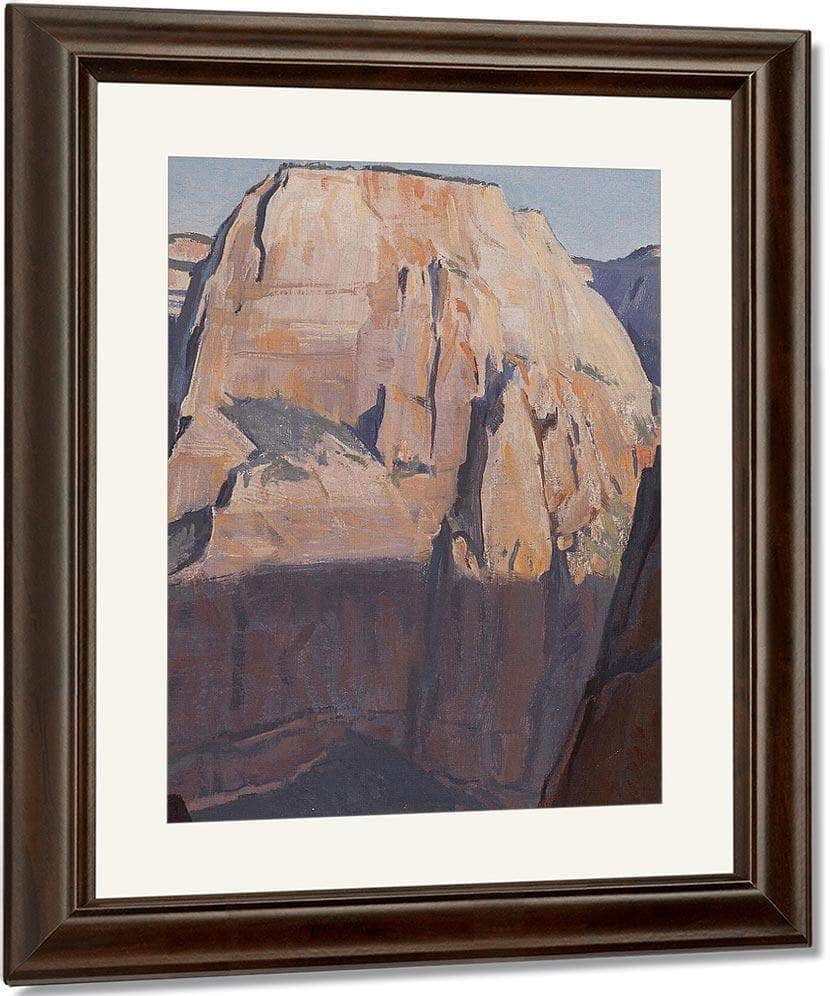 Great White Throne Zion Canyon Utah 1933 By Maynard Dixon Fine Art Print