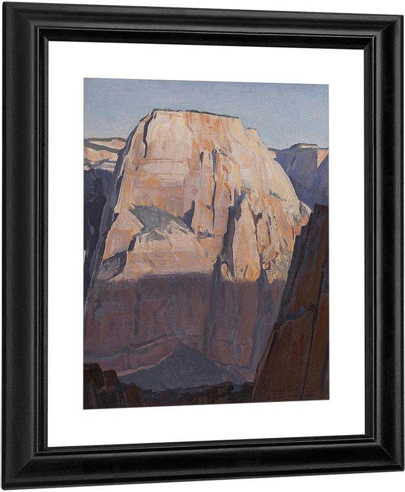 Great White Throne Zion Canyon Utah 1933 By Maynard Dixon Fine Art Print