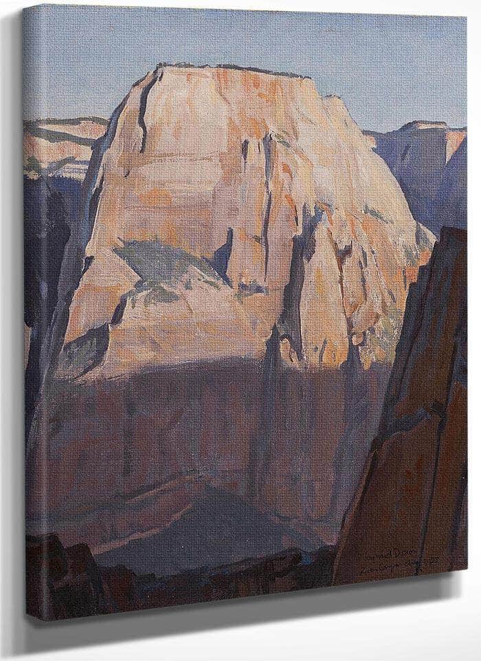 Great White Throne Zion Canyon Utah 1933 By Maynard Dixon Fine Art Print