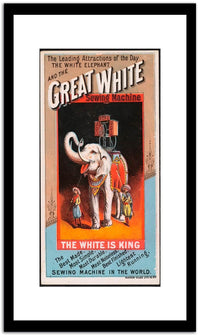 Great White  Vintage Poster Fine Art Print