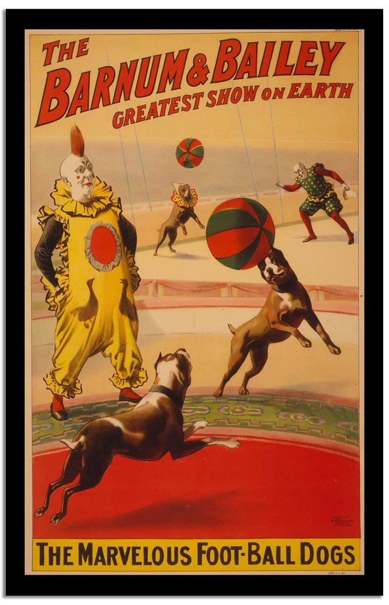 Greatest Show On Earth  Vintage Circus Poster Fine Art Print