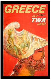 Greece  Vintage Poster Fine Art Print