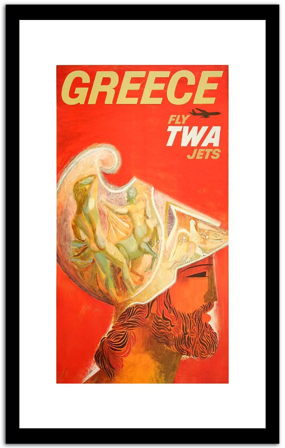 Greece  Vintage Poster Fine Art Print