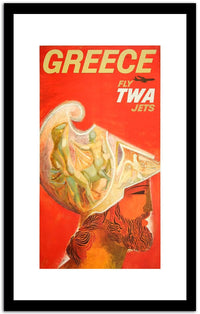 Greece  Vintage Poster Fine Art Print