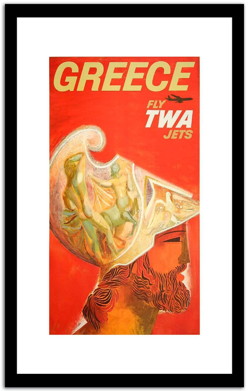 Greece  Vintage Poster Fine Art Print