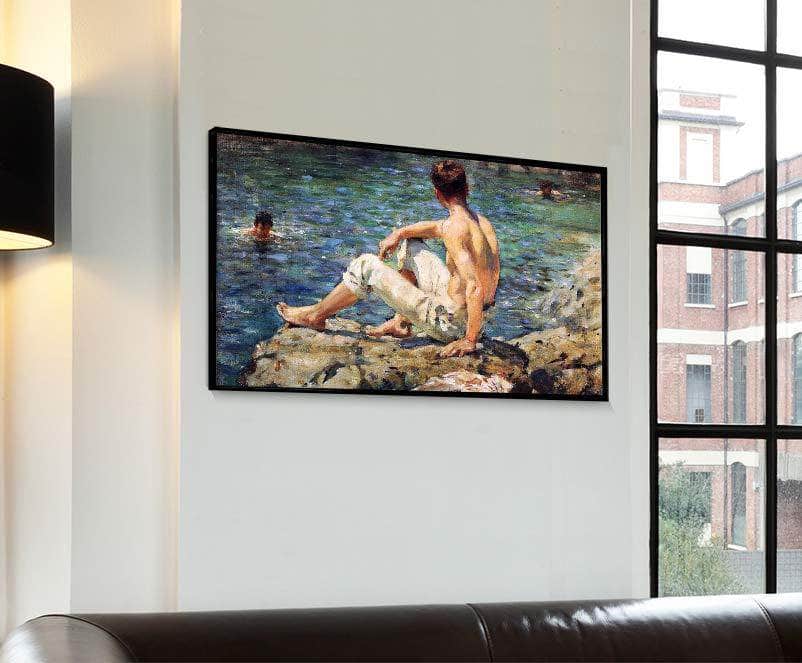 Green And Gold Painting Henry Scott Tuke Canvas Art Fine Art Print