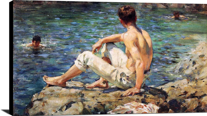 Green And Gold Painting Henry Scott Tuke Canvas Art Fine Art Print