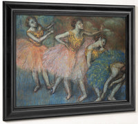 Green And Yellow Dancers By Edgar Degas Fine Art Print