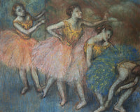 Green And Yellow Dancers By Edgar Degas Fine Art Print