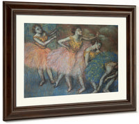 Green And Yellow Dancers By Edgar Degas Fine Art Print