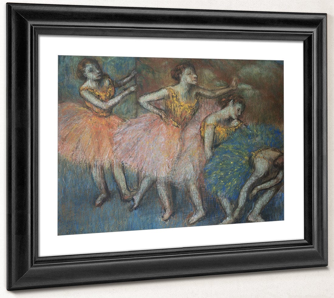 Green And Yellow Dancers By Edgar Degas Fine Art Print