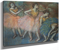 Green And Yellow Dancers By Edgar Degas Fine Art Print