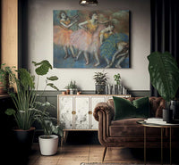 Green And Yellow Dancers By Edgar Degas Fine Art Print