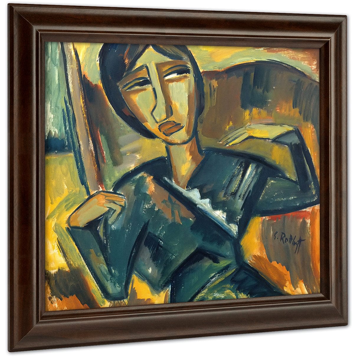 Green Girl M9 Karl Schmidt Rottluff Fine Art Print