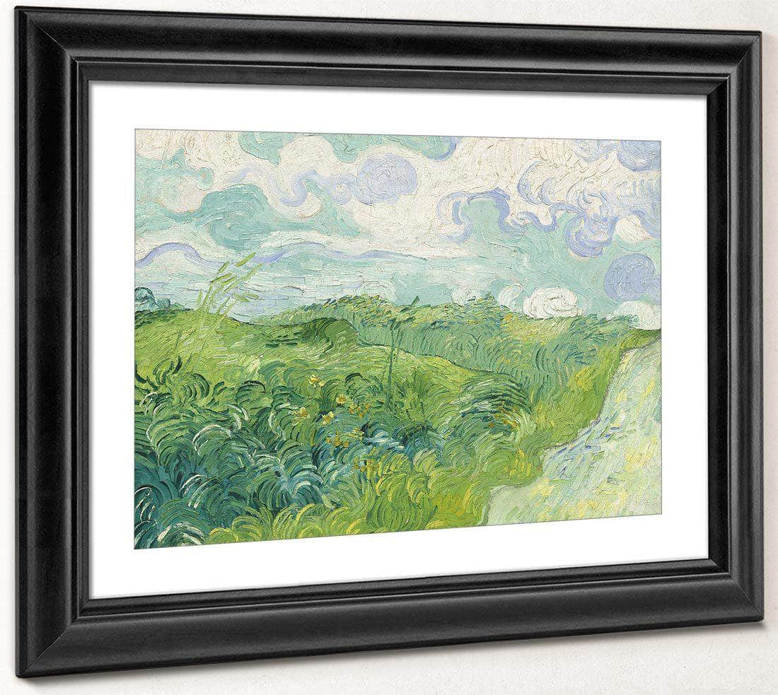 Green Wheat Fields Auvers By Vincent Van Gogh Fine Art Print