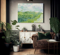 Green Wheat Fields Auvers By Vincent Van Gogh Fine Art Print