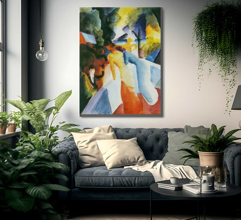 Greetings From The Balcony By August Macke Fine Art Print