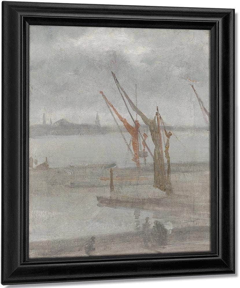 Grey And Silver Chelsea Wharf 1868 By James McNeill Whistler Fine Art Print