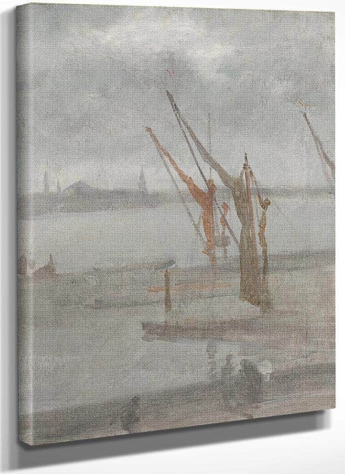 Grey And Silver Chelsea Wharf 1868 By James McNeill Whistler Fine Art Print