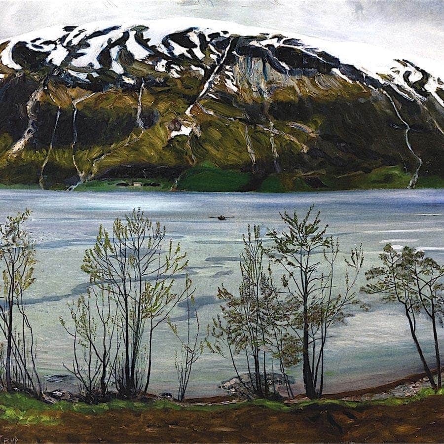 Grey Spring Evening By Nicolai Astrup Fine Art Print