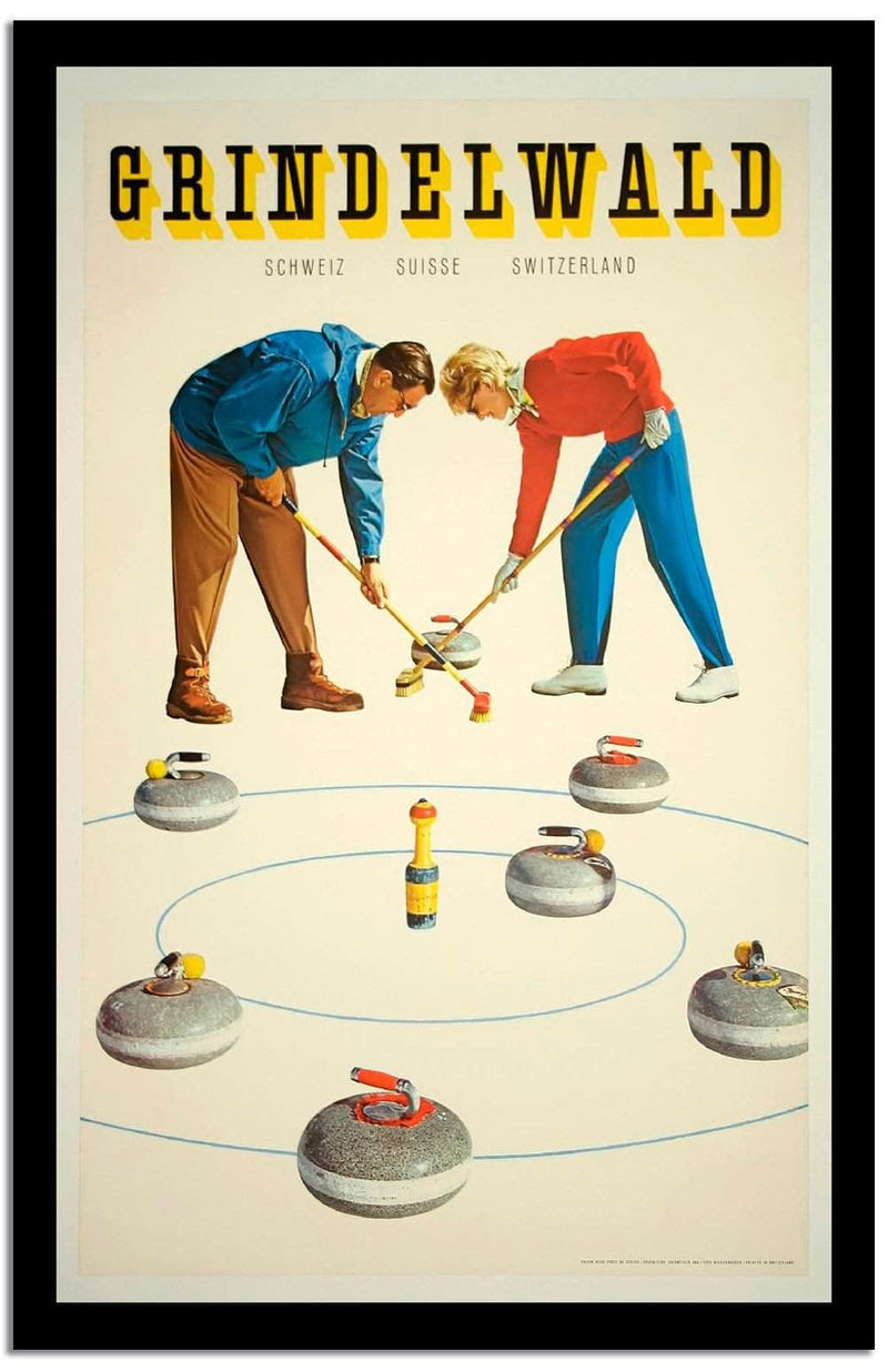 Grindelwald  Vintage Poster Fine Art Print