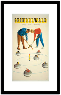 Grindelwald  Vintage Poster Fine Art Print