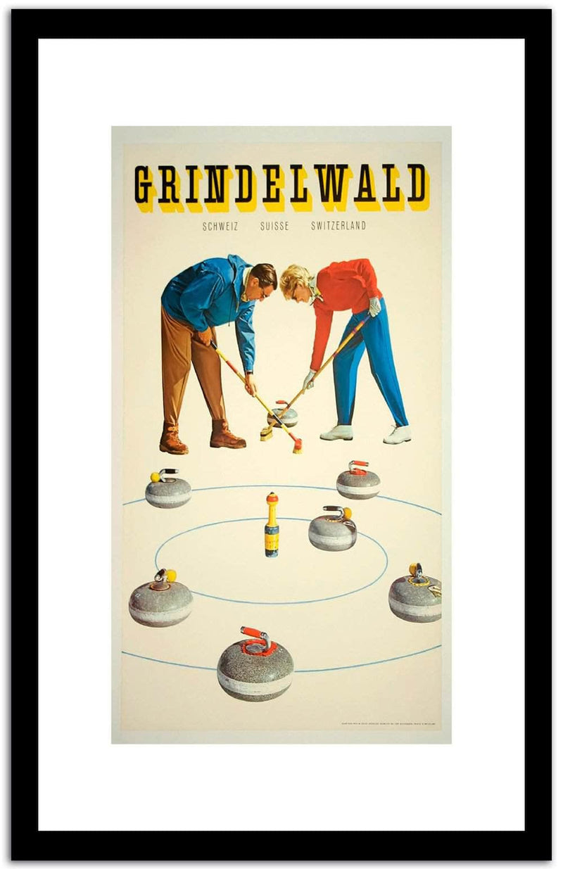 Grindelwald  Vintage Poster Fine Art Print