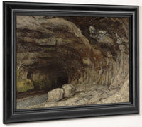 Grotto Of Sarrazine Near Nans Sous Sainte Anne By Jean Desire Gustave Courbet Fine Art Print