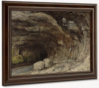 Grotto Of Sarrazine Near Nans Sous Sainte Anne By Jean Desire Gustave Courbet Fine Art Print