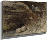 Grotto Of Sarrazine Near Nans Sous Sainte Anne By Jean Desire Gustave Courbet Fine Art Print