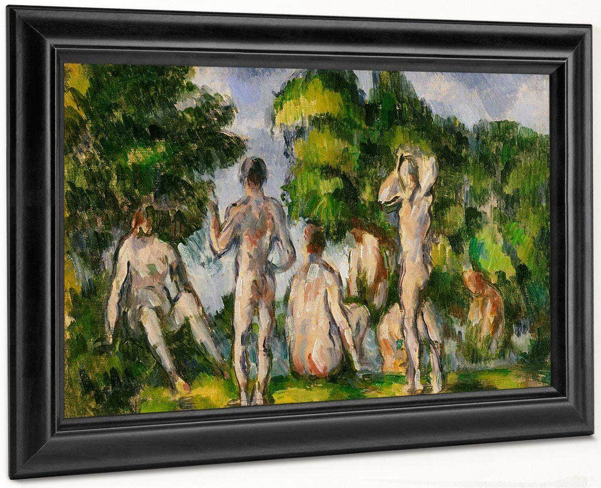 Group Of Bathers By Cezanne Paul Fine Art Print