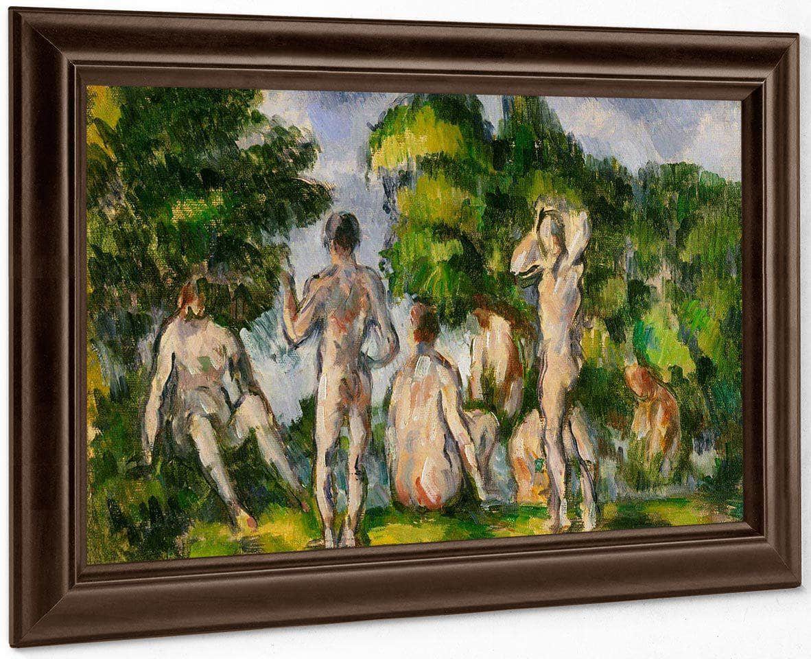 Group Of Bathers By Cezanne Paul Fine Art Print
