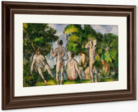Group Of Bathers By Cezanne Paul Fine Art Print