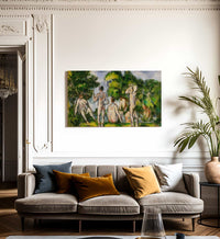 Group Of Bathers By Cezanne Paul Fine Art Print