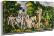 Group Of Bathers By Cezanne Paul Fine Art Print