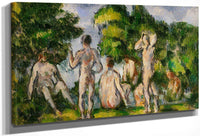 Group Of Bathers By Cezanne Paul Fine Art Print