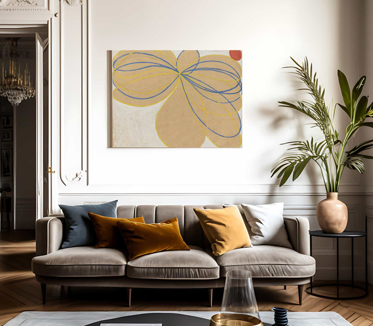 Group V The Seven Pointed Star By Hilma Af Klint Fine Art Print