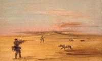 Grouse Shooting On The Missouri Prairies By George Catlin Fine Art Print