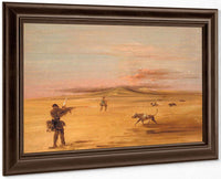 Grouse Shooting On The Missouri Prairies By George Catlin Fine Art Print