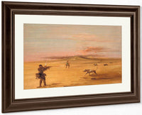 Grouse Shooting On The Missouri Prairies By George Catlin Fine Art Print