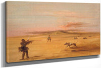 Grouse Shooting On The Missouri Prairies By George Catlin Fine Art Print